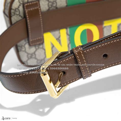 gucci 'fake/not' print belt bag|copy of gucci belt.